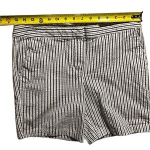 St. John's Bay Black and White Striped Men's Hybrid Shorts